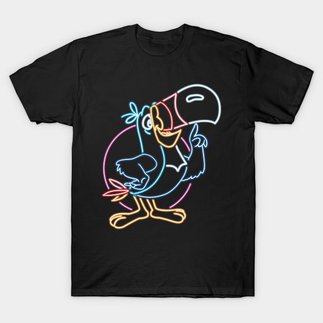 Toucan sam neon style T-Shirt by AlanSchell76